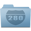 Route Folder Blue icon